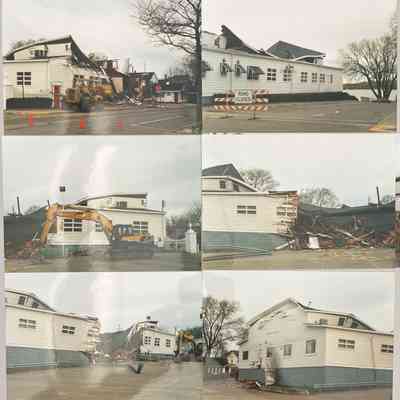 Demolition of the Saugatuck Fruit Exchange building