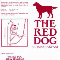 The Red Dog Bed & Breakfast Brochure