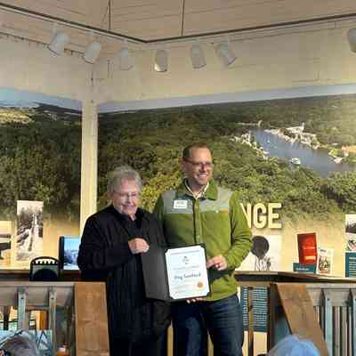 Peg Sanford receiving the 2024 Lorenz Award on 22 May 2025: Peg could not attend the traditional award meeting in the autumn of 2024