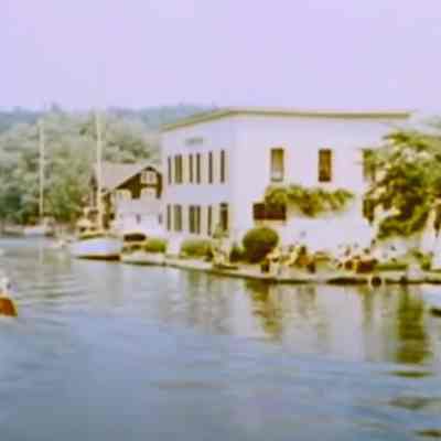 Mt. Baldhead Hotel as seen from the river