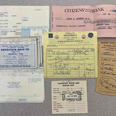 Receipts 1974