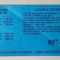          Original rate card back
   