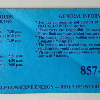 Original rate card back