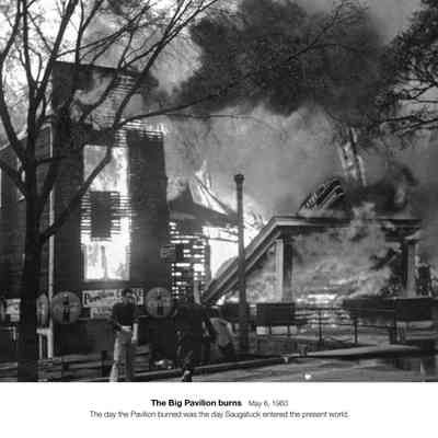 aa151PavilionBurns.jpg 1.5MB: The day the Pavilion burned was the day Saugatuck entered the present world.