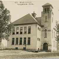          Saugatuck High School ca 1910.jpg 1.5MB; 45t. High School. Saugatuck, Mich.,
   