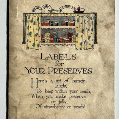 Labels for your Preserves booklet