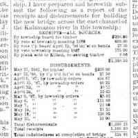          cr1887060301NewBridge-saugatuck.jpg; Daniel Falconer, highway commissioner, requested costs as calculated by Martin Gray, Township Clerk
   