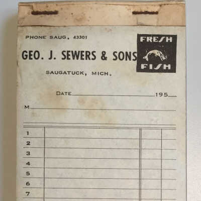 Sewers Duplicating Receipt Book