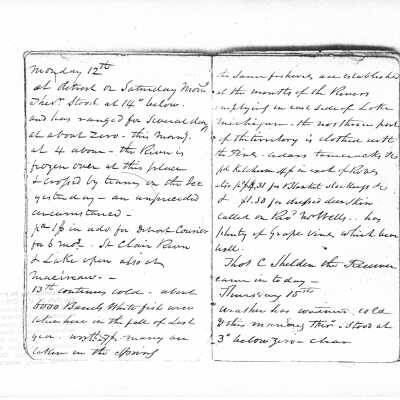 scan of original diary of Oshea Wilder: part 18 of 22