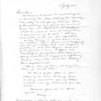         Mann-ChristmasBacklog0001.PDF 932KB; 21 July 2010 letter from Mary [Anderson? Lorna's sister?] to Chris Yoder with two-page poem 