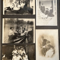 Olive (Ludwig) Koning scrapbook, photos and documents