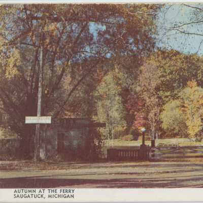 Autumn at the Ferry Postcard