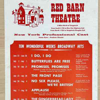 Red Barn Theatre Poster 1973