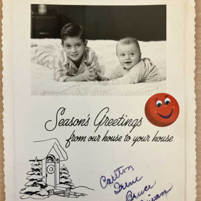 Seasons Greetings from Carlton, Irene, Bruce, Brian Simmonson