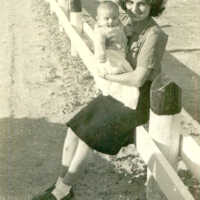          Alice Pluim with son Bill circa 1942; Beach.Pluim.13405218
   