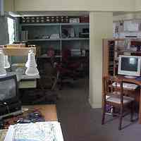          2004 Inventory photos of the SDHS tech center when it was in the lower level of Dutcher Lodge/Douglas Village Hall; Copied from CD 17
   