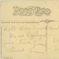          Leiendecker's Inn Postcard Reverse
   