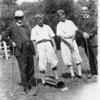          V.H.B. Jr., Paul, Fr. Quinlin, & Fr. Dillan holding golf clubs 1931.jpg
   