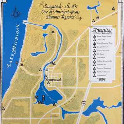 Saugatuck attractions map