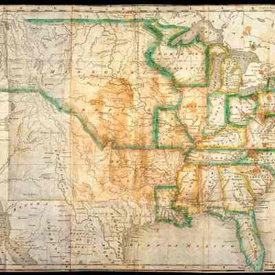 William G. Butler's pocket map of the USA.: Another item from the Butler Collection of the Noah Webster House and West Hartford Historical Society.
Chris Clark identified this map as being from "Morse’s New Universal Atlas of the World, 1826".
To view original digital file see http://hdl.handle.net/11134/690002:377