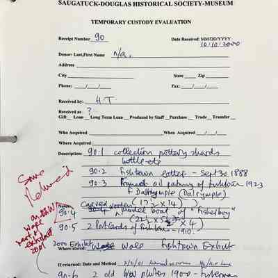 Temporary custody form 90 noting items