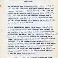          Jonesf-AliceRadcliffe1.jpg 3.1MB; ALICE RADCLIFFE
1615 Hinman Avenue
Davis 8-3842
Few Evanstonians among us today can claim a residency of 89 years.
Alice Radcliffe, although not a native of Evanston, has that distinction. She was born in Chicago, February 13, 1888. When her father, Charles Radcliffe, died of pneumonia that year, his wife, Lilly, moved back home with her 4-month old daughter, back to Evanston to live with Alice's grandmother and grandfather Jones and their 9 other children, all of whom with the exception of Rose, the eldest, were younger than Lilly.
Alice's grandmother had married Joseph Beaumont Jones after the death of her first husband, Henry Dring from Hull, England. She had 4 children at the time, cherished by grandfather Jones as though they had been his own. The first two had 