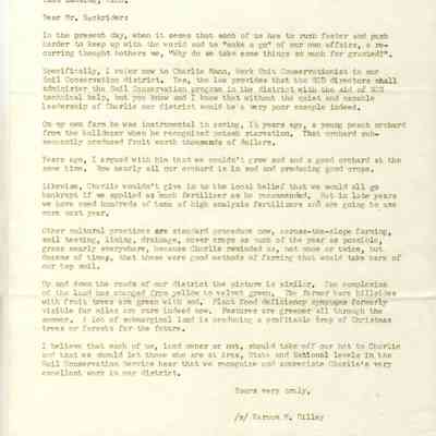 Mann0023-DilleyLetter-Dec1956.JPG 1MB: 17 Dec 1956 letter from Varnum M. Dilley to E.C. Sackrider praising Charlie Mann professionalism