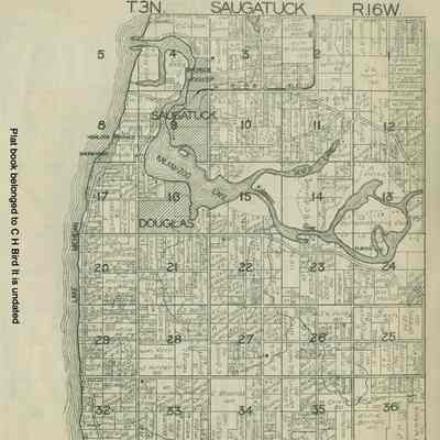Township Plat Map circa 1920
