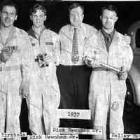          Auto mechanics 1937.jpg 1.2MB; 1937 Ralph Birkholz, Dick Newnham Jr., Dick Newnham Sr., Halley Bryan
   