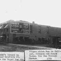          Reed's Livery ca 1895.jpg 529KB; Roger Reed's Livery on Culver and Griffith Streets. This was the depot for the stages which ran to Holland, Allegan and South Haven. Now the Village garage. 1895
   