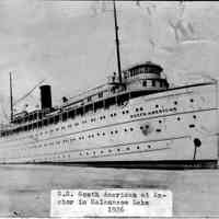          So. American in Kal Lake.jpg 755KB; S.S. South American at anchor in Kalamazoo Lake 1926
   