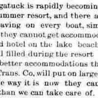          cr1899072801ContractorLooksToSummerHotel.jpg; Request for more lodging 1899 so C.S.&D. Transportation Company will send larger boats.
   