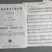 Saugatuck Song sheet music photocopy