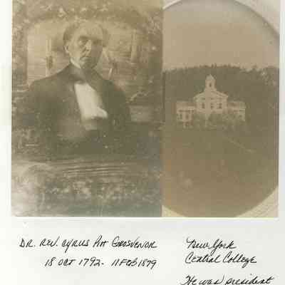 Ens-CPGrosvenor-NYCentralCollege.JPG: Dr. Rev. Cyrus Pitt Grosvenor, New York Central College, he was president in the 1860s