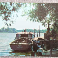 Boats on the Kalamazoo River (the Mickey)