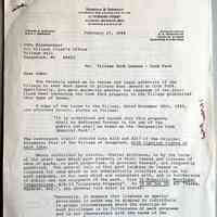 Cook Park dock lease review 1984