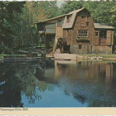 Picturesque Peterson Grist Mill Postcard