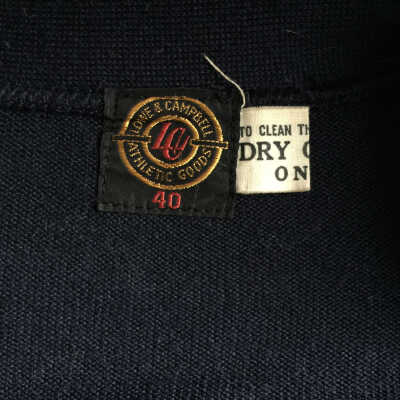Lowe & Campbell Athletic Goods tag at back collar