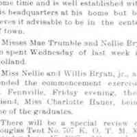          cr1907060707NellieandWillisBryan.jpg 15KB; Misses Mae Trumble and Nellie Bryan, Miss Nellie and Willis Bryan Jr, Charlotte Haner or Charlotte Hauer
   