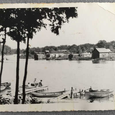 Shanties on the river