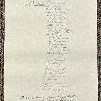 Application for Village Charter