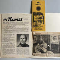          A. bulletin, B. brochure and C. clipping
   