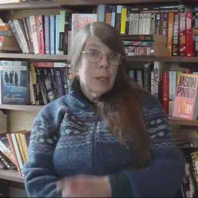 Judy Hallisy at the Singapore Bank Bookstore