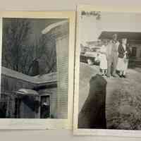          Scott Home, Lilly Scott, Will Scott, Janice Place Feb 1956
   