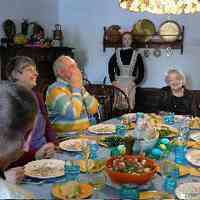          Sunday dinner at Sylvias; Marsha Perry, Ted Reyda and Sylvia Randolph
   