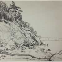 Lake Michigan Shoreline by Wilfrid Berg