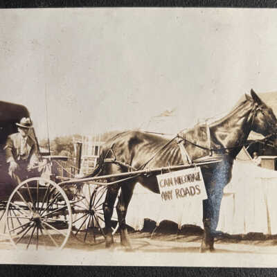 Dr. Walker and his trusty horse Prize: similar image at 2020.17.01
