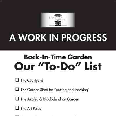 Sign for 2012 garden fundraising campaign