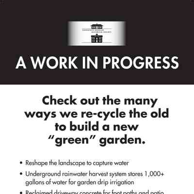 Sign for 2012 garden fundraising campaign