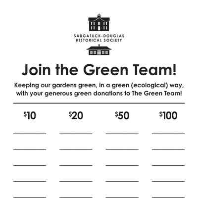 Sign for 2012 garden fundraising campaign
